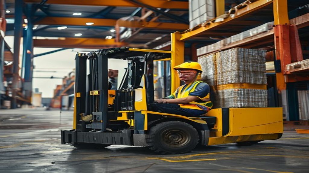 Forklift modern disewakan di Lampung untuk kebutuhan industri, menawarkan layanan cepat dan terpercaya.