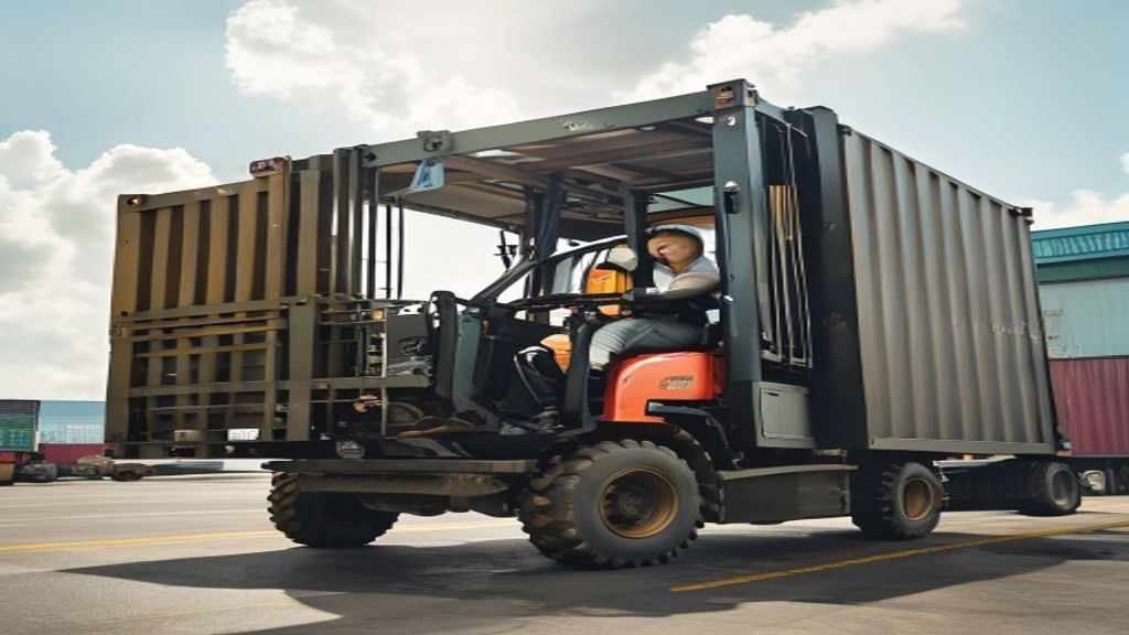 Forklift sewa di Lampung, layanan pengangkutan barang berat, siap membantu proyek Anda.