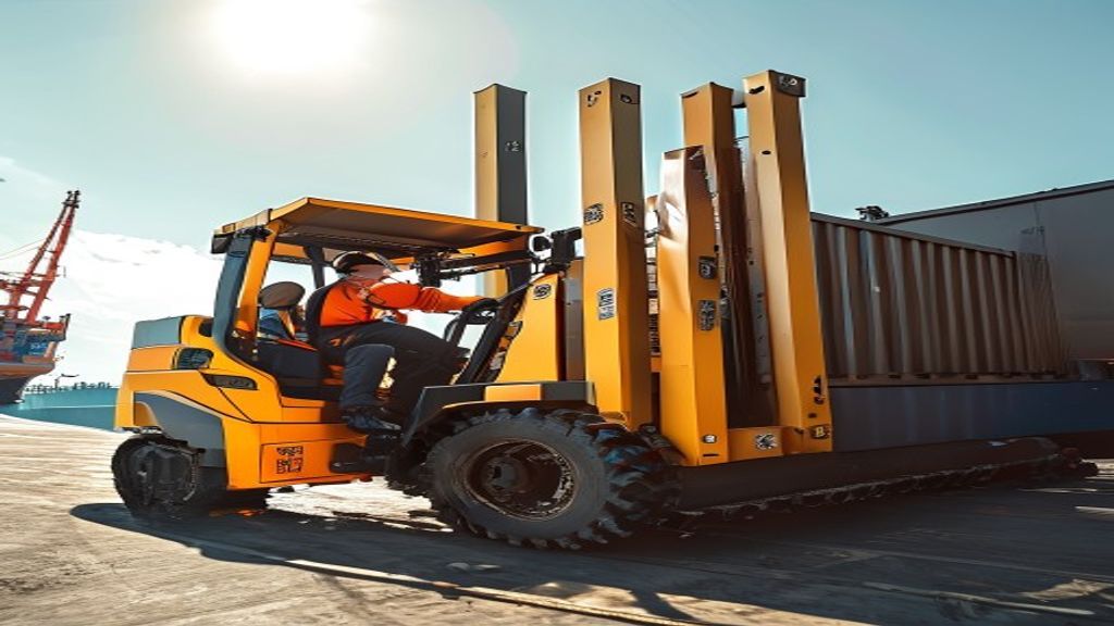 Sewa forklift di Bandar Lampung, layanan cepat, harga kompetitif, siap bantu proyek Anda.